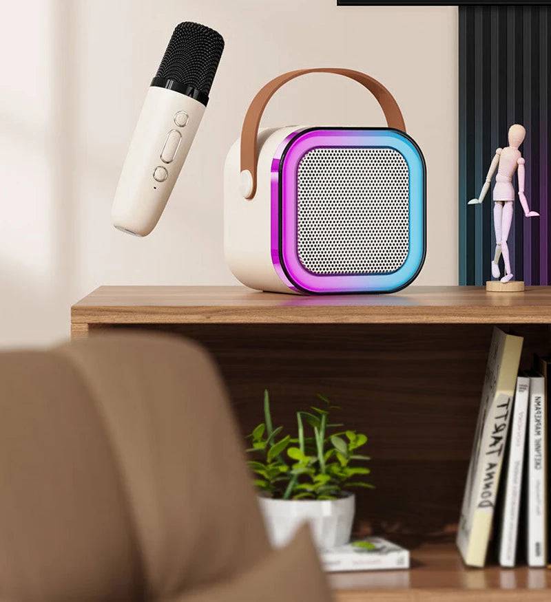 K12 Wireless Microphone Karaoke Machine with Bluetooth Speaker - Suez Tech Port