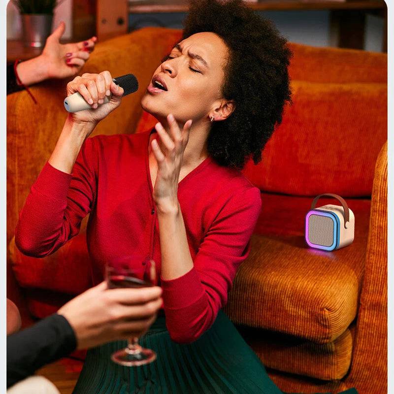 K12 Wireless Microphone Karaoke Machine with Bluetooth Speaker - Suez Tech Port