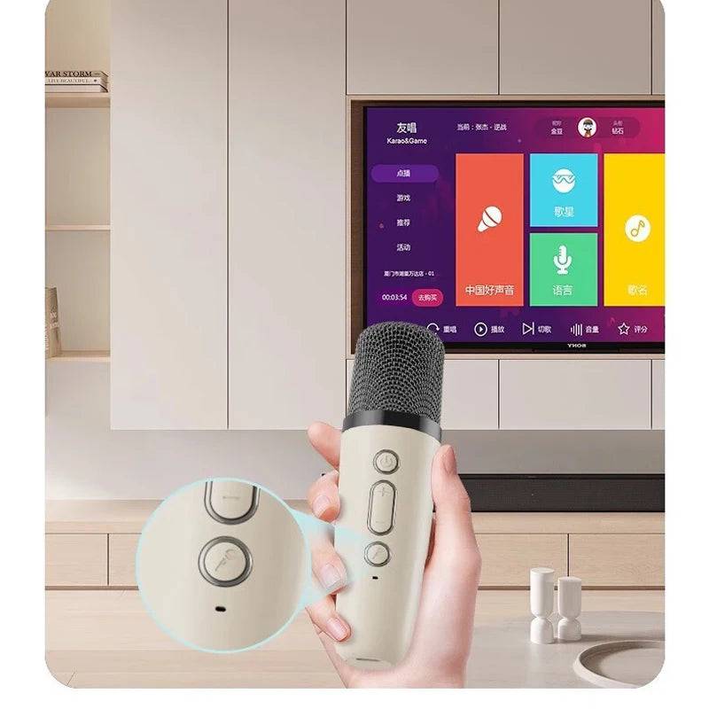 K12 Wireless Microphone Karaoke Machine with Bluetooth Speaker - Suez Tech Port