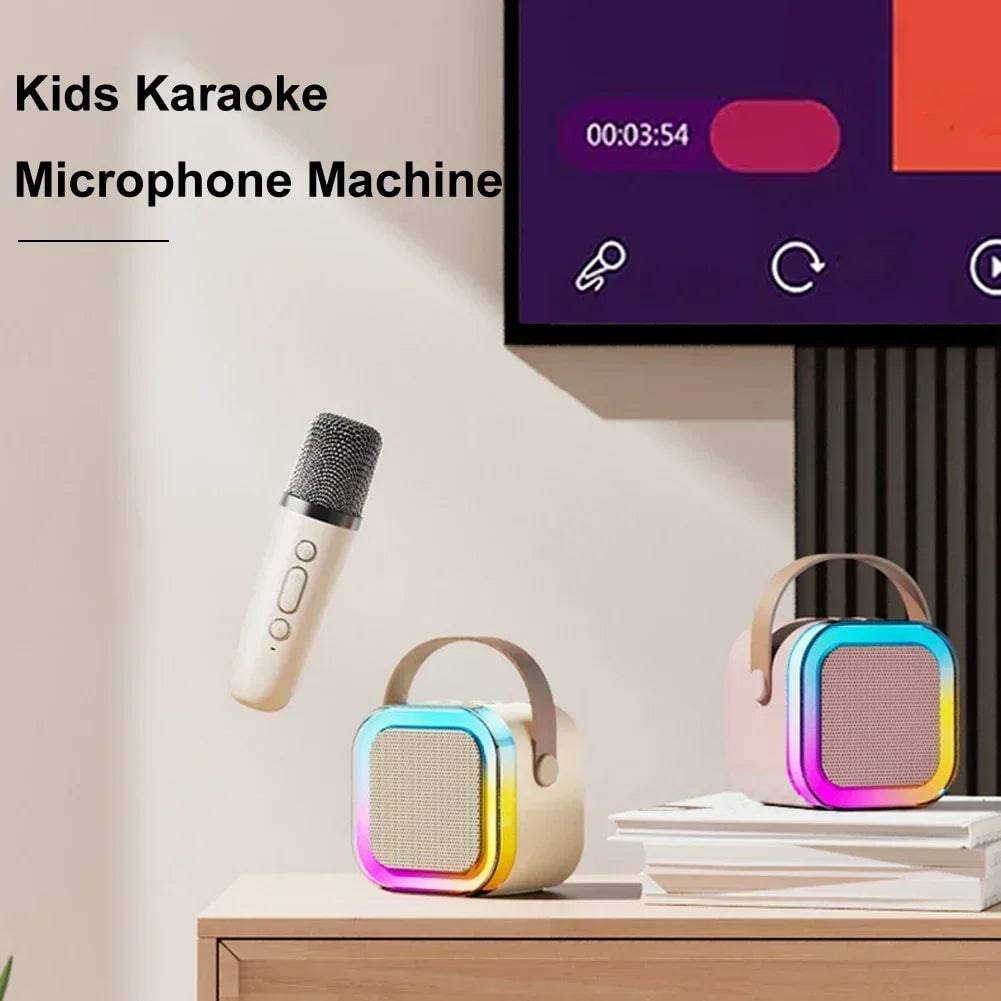 K12 Wireless Microphone Karaoke Machine with Bluetooth Speaker - Suez Tech Port
