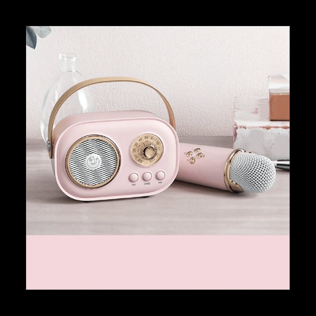 Mini Wireless Home Karaoke with Microphone and Speaker Set - Suez Tech Port