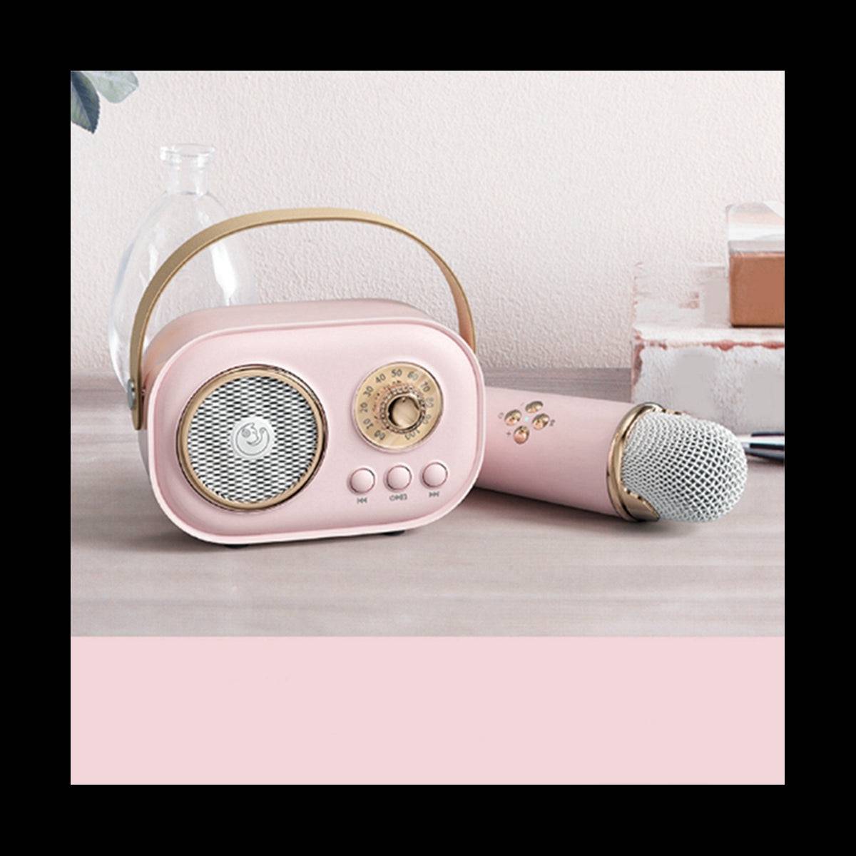 Mini Wireless Home Karaoke with Microphone and Speaker Set - Suez Tech Port