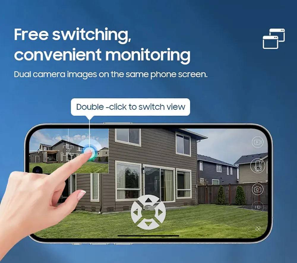 4K Outdoor Dual Lens Solar Camera (4G Sim/Wifi) - Suez Tech Port