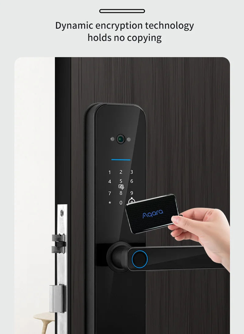 Tuya Smart Door Lock With Biometric Camera,Fingerprint,Smart Card andPassword Key Unlock - Suez Tech Port