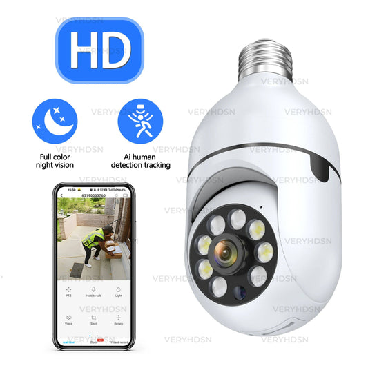 Bulb WiFi Indoor Security Surveillance Cameras - Suez Tech Port