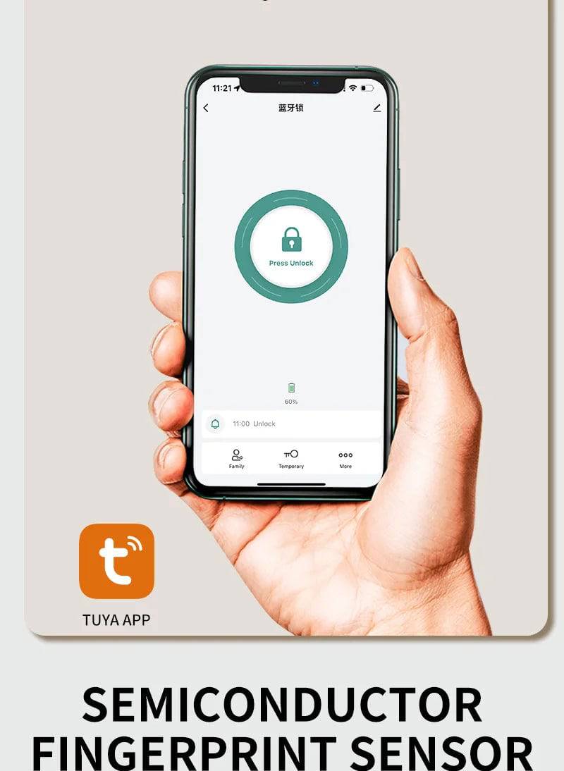 Tuya Smart Door Lock With Biometric Camera,Fingerprint,Smart Card andPassword Key Unlock - Suez Tech Port