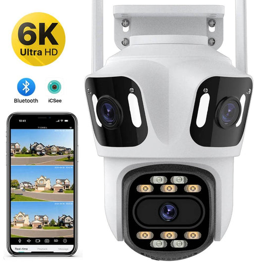 6K HK Three Lens Security Camera - Suez Tech Port