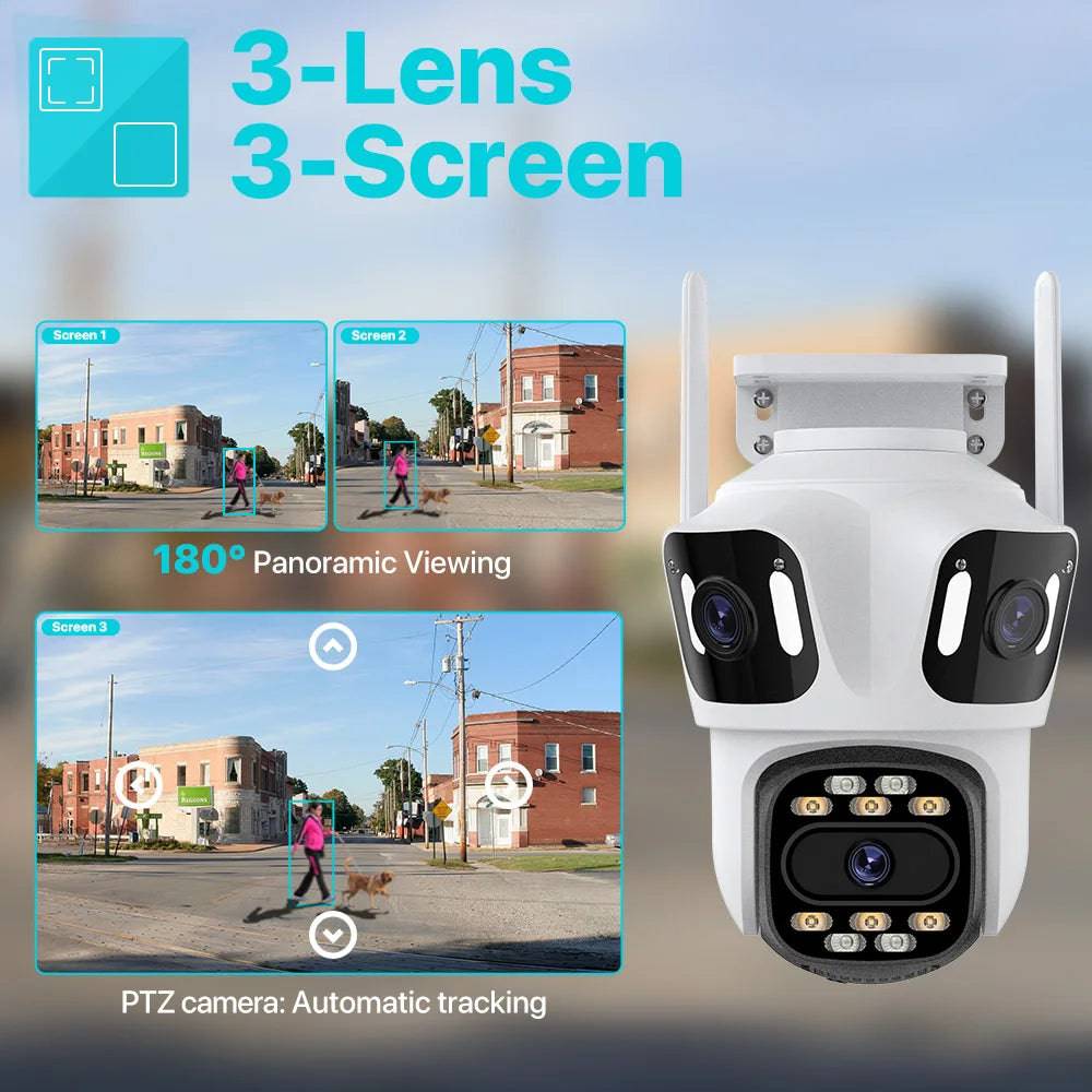 6K HK Three Lens Security Camera - Suez Tech Port