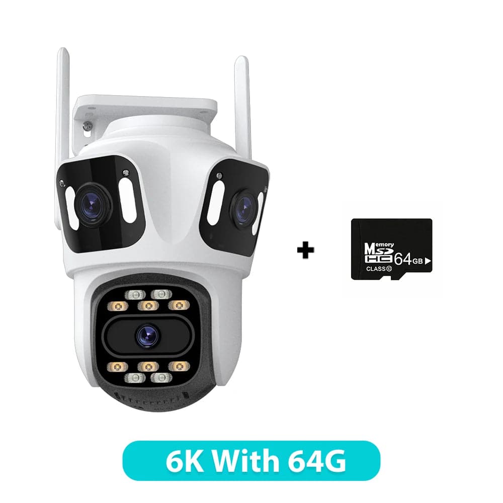 6K HK Three Lens Security Camera - Suez Tech Port