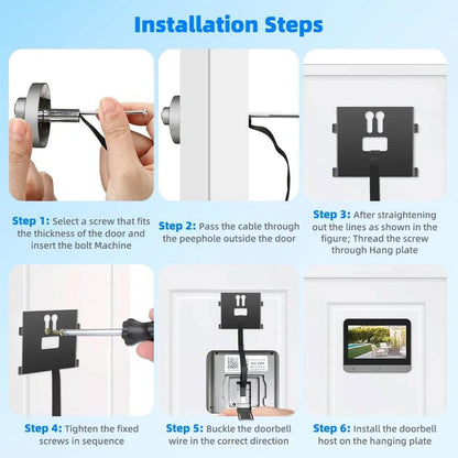 Tuya Door Bell Magic Eye Camera with Peephole Viewer - Suez Tech Port