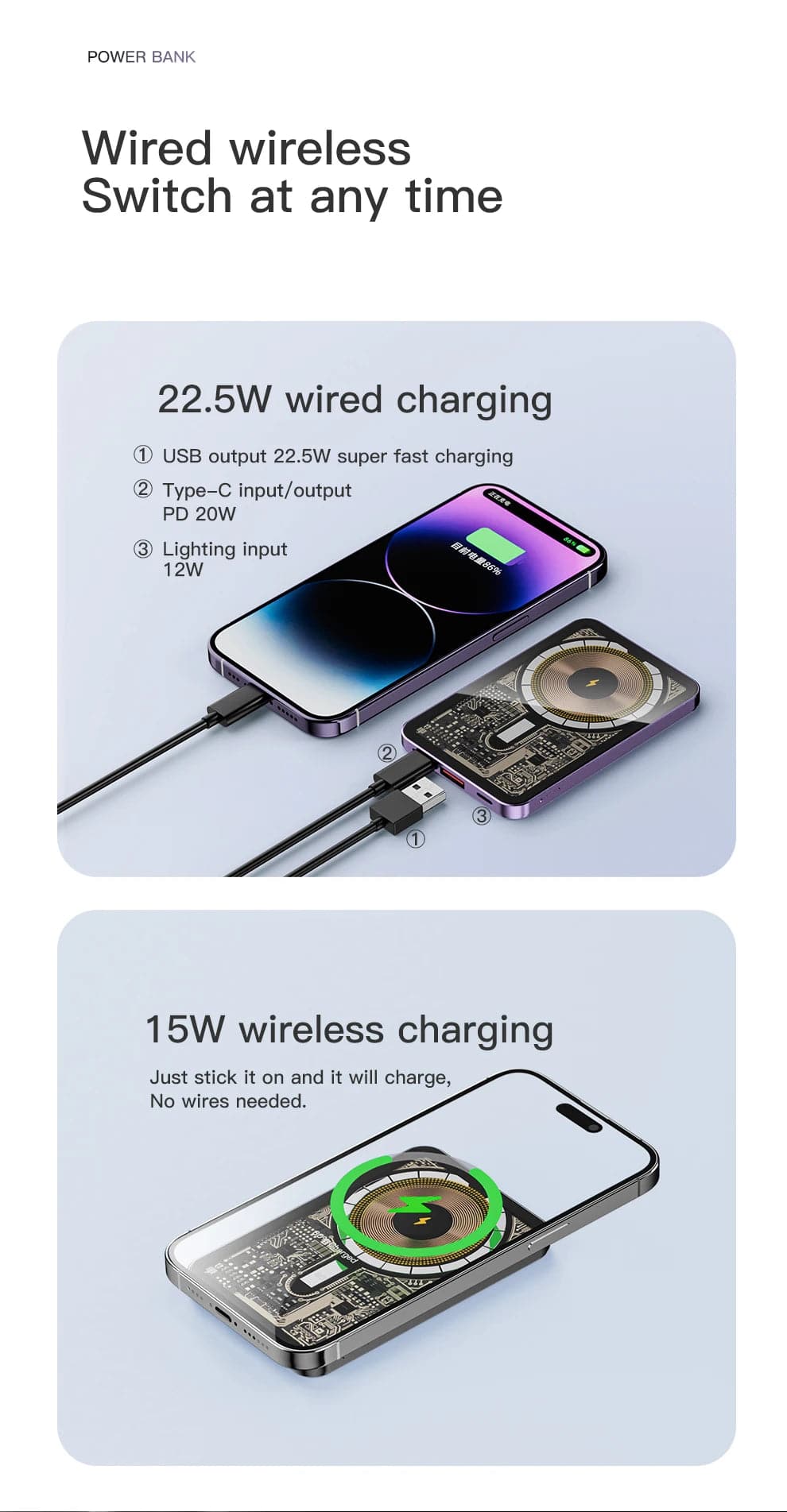 Aluminum Alloy Macsafe Power Banks - Suez Tech Port