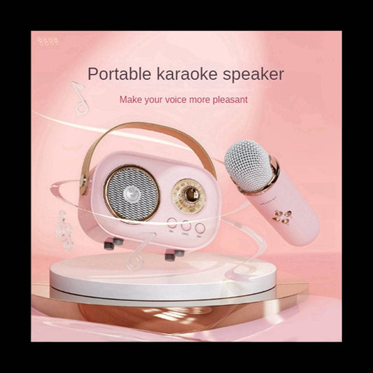 Mini Wireless Home Karaoke with Microphone and Speaker Set - Suez Tech Port