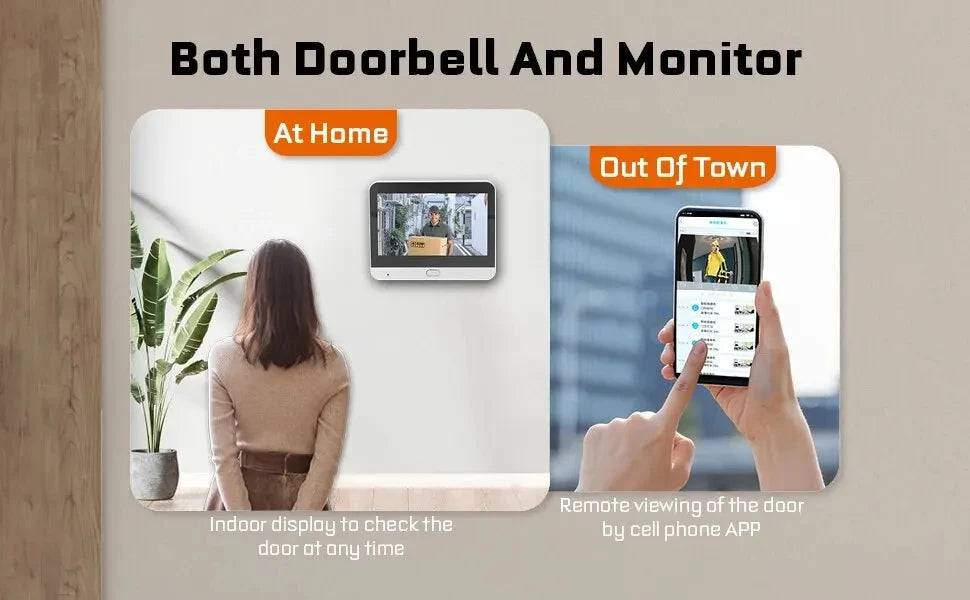 Tuya Wide Angle Doorbell Camera with Peephole Camera - Suez Tech Port