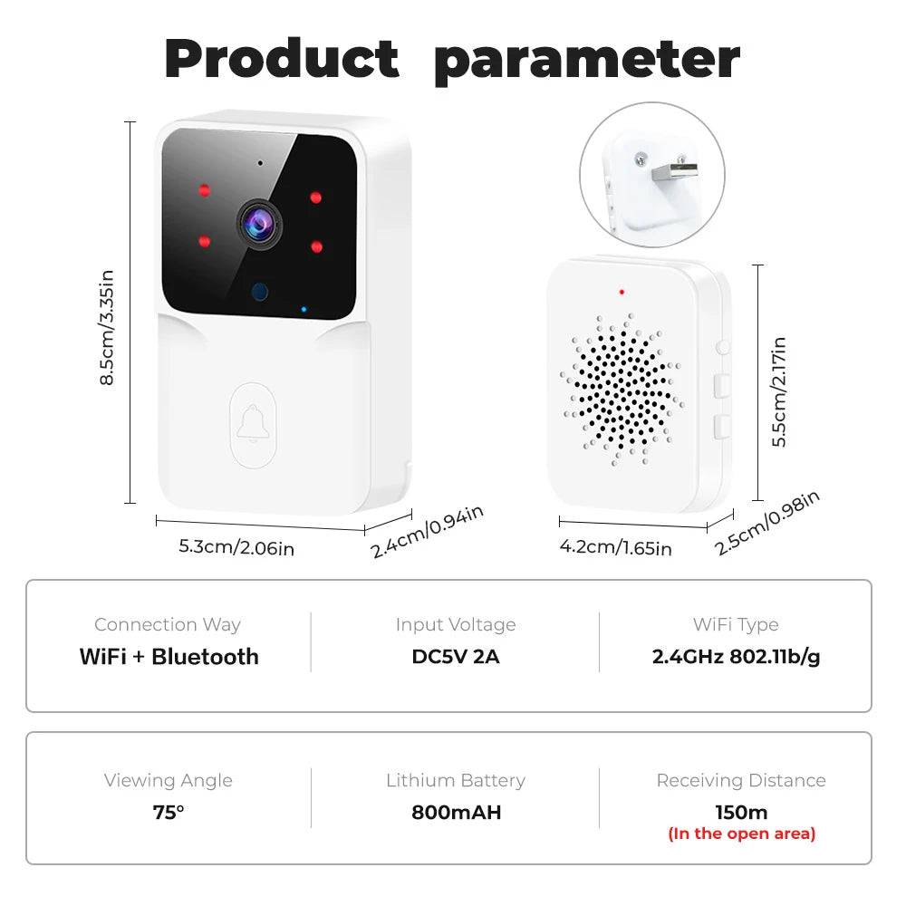 Tuya Essential Doorbell Camera with Alexa Google - Suez Tech Port